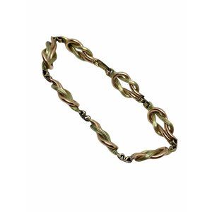 Vintage Knotted Bracelet 1/20 12K Gold Filled